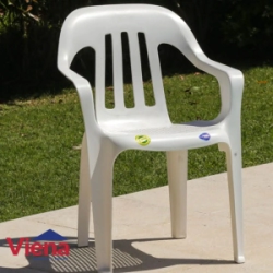 Sillon Plastico VOSS 2000 Fiesta Blanco Con Rejilla