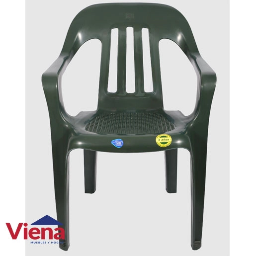 Sillon Plastico VOSS2000 Fiesta Verde Con Rejilla
