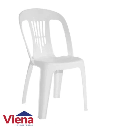 Silla Plastica Garden Life Antonella Blanca 