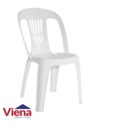 Silla Plastica Garden Life Antonella Blanca