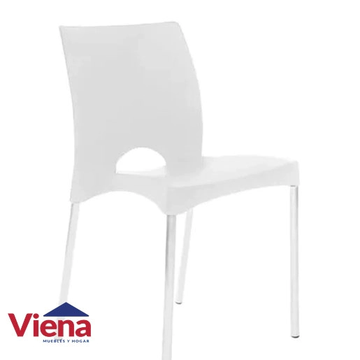 Silla Garden Life Boston Shine Patas De Ca�o Blanco 