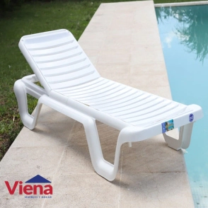 Reposera Plastica VOSS 2000 Hawaii Blanca