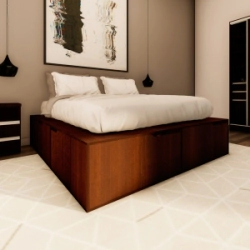 Cama 2 Plazas Wengue