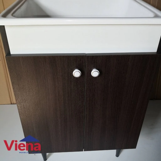 Mueble Lavadero EMC Blanco/Wengue 56X82X50 LAVA82