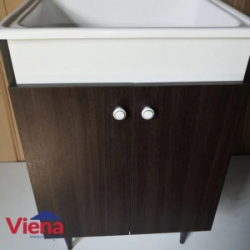 Mueble Lavadero EMC Blanco/Wengue 56X82X50 LAVA82
