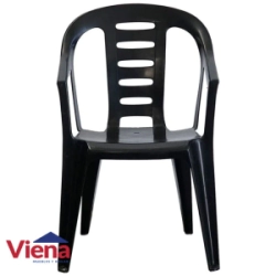 Silla Plastica NR Garden Negra VOSS 2000