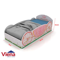 Cama Gacela Auto Carroza Para Colchon 90, 804/9