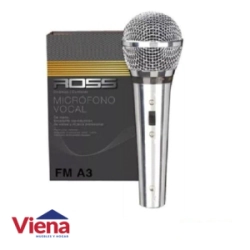 MICROFONO ROSS FM-A3-LS-CN/CN CARDIOIDE CROMADO