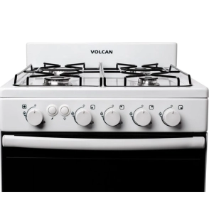 Cocina Volcan 87643VM 55cm 4 Hornallas Blanca Luz Encendido Multigas