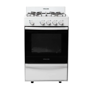 Cocina Volcan 87644V 55cm 4 Hornallas Blanca Multigas