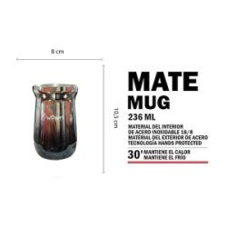 Mate Mug Outdorrs 236ML Plata UN-1590