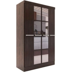 Ropero Delos DL352HA 4 Puertas Abrir 8 Espejos 125x205 Habano