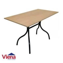 Mesa Dakot Cadiz 150x80 Melamina Negra