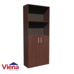 Biblioteca EMC 5 Estantes 1/2Pta Wengue BB2P08