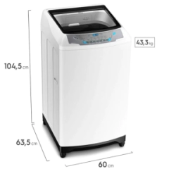 Lavarropas Electrolux ELAC310W Carga Superior 10Kg 750rpm