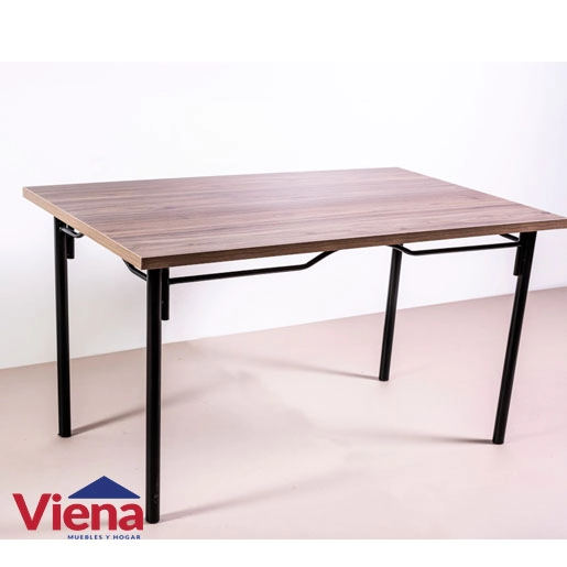 Mesa Melamina 140 x 85 Base 50 x50 Rina Gris