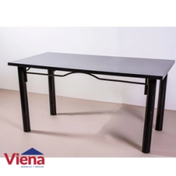 Mesa Laminada Rect. 150 x 80 Ca�o 3" Gris .Rina