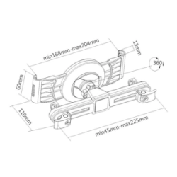Soporte Nakan  ST 001A Universal Automovil