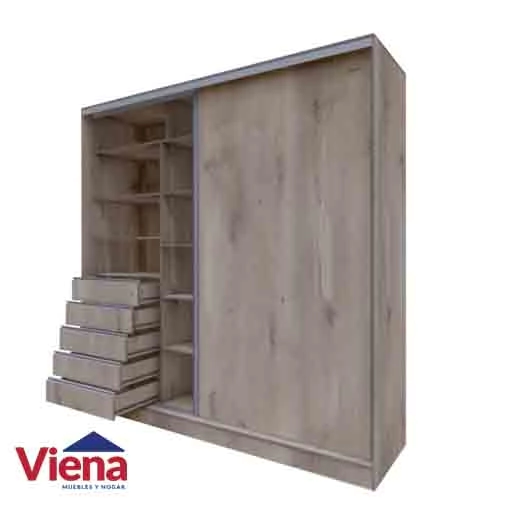 Placard EMC 2 Puertas Corredizas A-220 Baltico GPC22NA