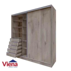 Placard EMC 2 Puertas Corredizas A-220 Baltico GPC22NA