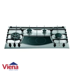 Anafe Ariston F068806 Mixto 4 Hornallas Gas 1 Vitro Inoxidable