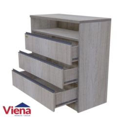 Comoda EMC 3 Cajones Helsinki Como3c