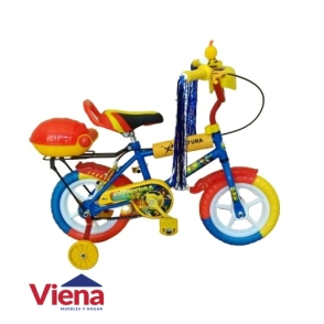 Bicicleta Zambito Rodado 12 Varon Deluxe Con Baul BIC93TW