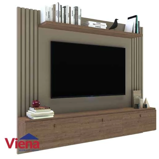 Panel Delos DRO02RDGA Tv 50" 160 x 133 Roble/Gris