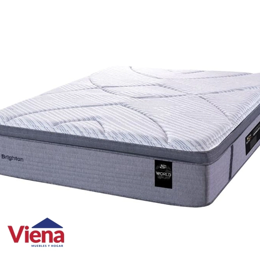 Colchon King Koil Brighton 1.40 x 1.90 Gris Resorte
