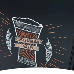 Exhibidora Inelro Vertical Cervecera Negra  MT120 Cervecera
