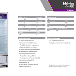 Exihibidora Inelro Vertical MT14 390LTS S/Cenefa