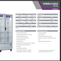 Exhibidora Inelro Vertical MT-42 3 Puertas S/Cenefa 1168LT