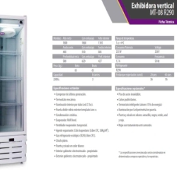 Exhibidora Inelro Vertical MT-11 R290 301lts Sin Cenefa