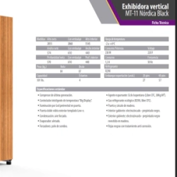 Exhibidora Inelro Vertical MT-11 Nordica Black  310Lts