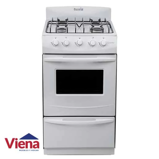 Cocina Escorial Candor Blanca 4 Hornallas Gas Envasado