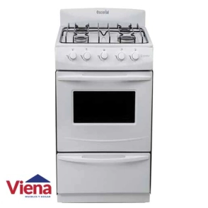 Cocina Escorial Candor Blanca 4 Hornallas Gas Envasado
