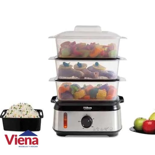 Vaporera Liliana AV925 Naturalch  3 Recipiente Acero 