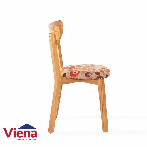 Silla Dimadera S110ET Lustrada Miel Paraiso Asiento Tapizado