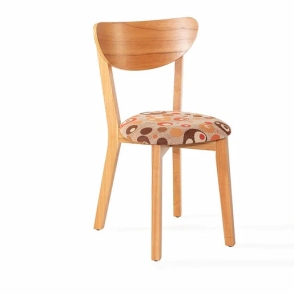 Silla Dimadera S110ET Lustrada Miel Paraiso Asiento Tapizado