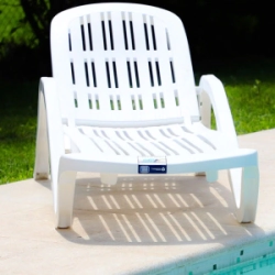 Reposera Plasticas VOSS 2000 Miami Blanca
