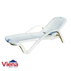 Reposera Plasticas VOSS 2000 Miami Blanca