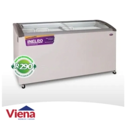 FREEZER EXHIBIDOR INELRO FIH-550PI TAPA VIDRIO INCLIN.