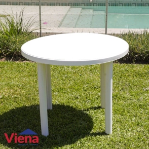 Mesa Plastica Antillas Circular 0.90 De diametro VOSS2000 Blanca
