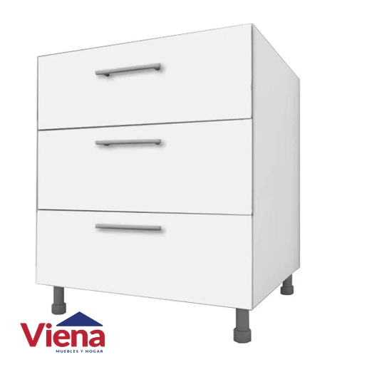 Bajo Mesada Ricchezze 60 cm. Cajonera Lugano Roble Bco