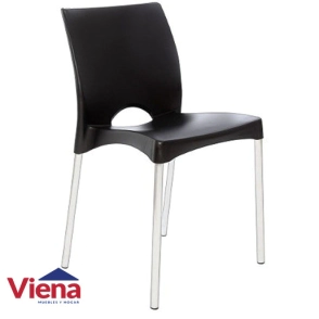 Silla G.Life Boston Negra Patas De Ca&ntilde;o FR5391