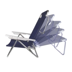 Reposera Aluminio Baja 6 Posiciones 7/8" Mor 12672