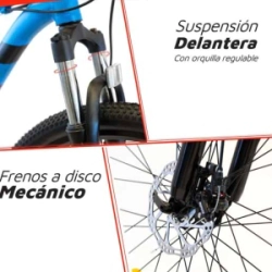 Bicicleta Randers MTB BKE-2129-ME Aluminio 21V Rodado 29 M Az/N