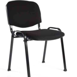 Silla OF Portantino AP40 Apilables Sin Apoyabrazos Negra