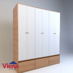 Placard Table's 6008-EV Abrir 1.80 6 Puertas 7 Cajones Olmo Everest