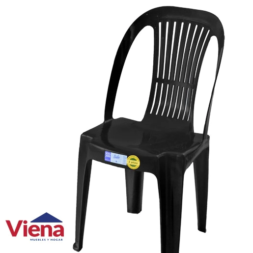 Silla Plastica Gala Negra VOSS 2000
